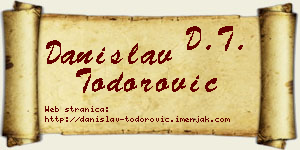 Danislav Todorović vizit kartica